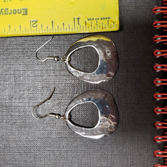 2X HOST PICK. SilverTone Dangle Earrings - Picture 2 of 3